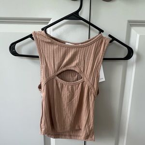 Women’s Tan Crop Top